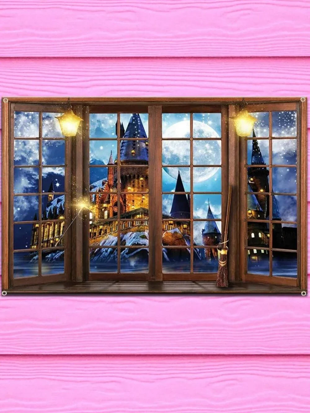 NEW FANTASY CASTLE WINDOW BACKDROP PROP MYSTERIOUS MEDIEVAL GOTHIC PALACE